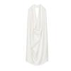 Spring New Women's Clothing Elegant Elegance White Circular Lower Hem Open Back Hanging Collar Tops 2649074