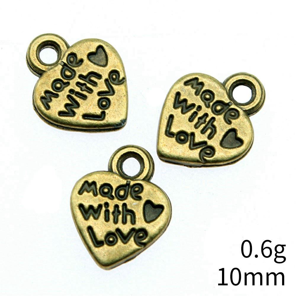 Valentine's Day Charm Phone Love Heart Tags Best Friends Charms Pendant Art Supplies Craft Pendants
