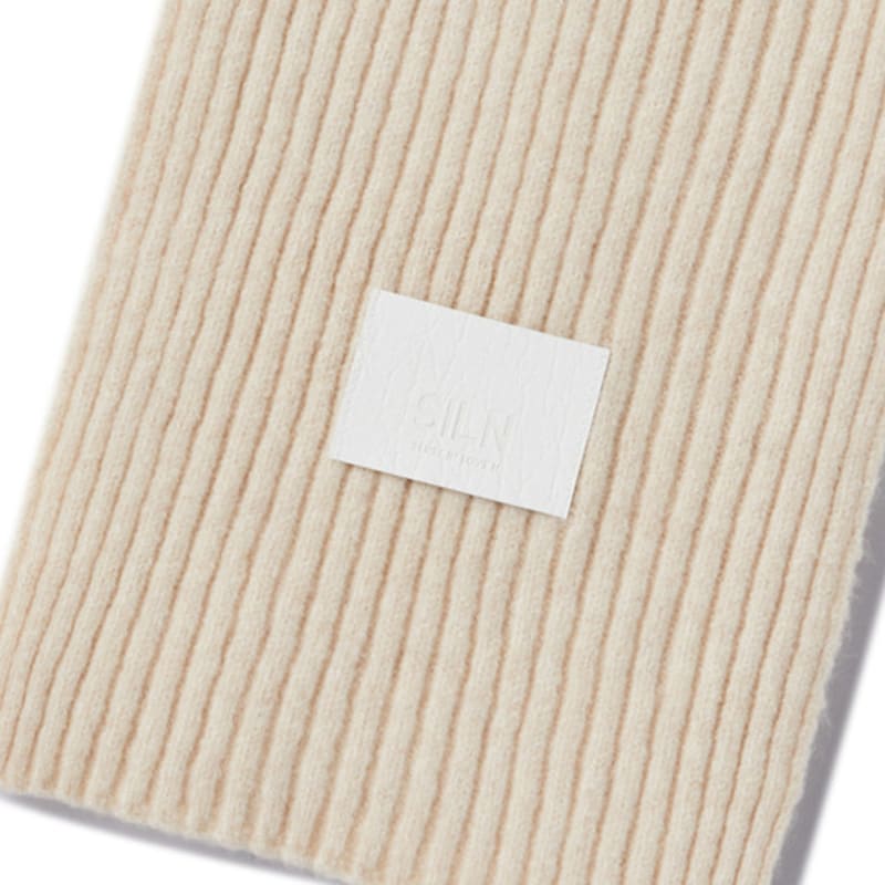 SILN knitted muffler (IVORY)