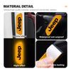 For Jeep 4pcs Car Logo Door Reflective Strips Sticker Security Warning Stickers Accessories Cherokee Wrangler JK Gladiator AJP1