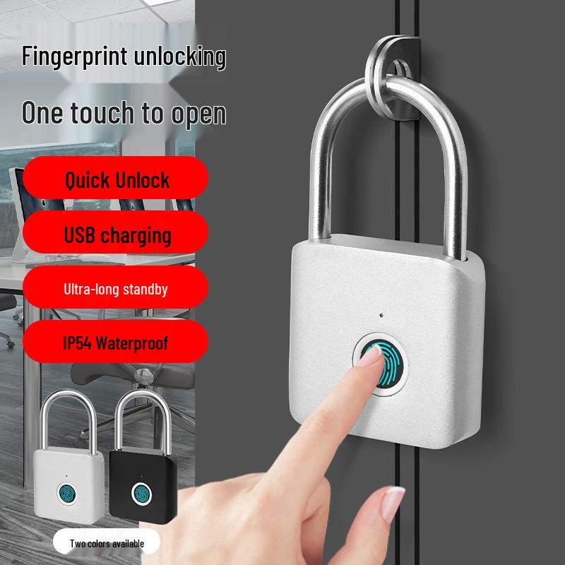 Waterproof Smart Fingerprint Padlock: Rust-Proof, Electronic, Anti-Theft Lock for Outdoor Use