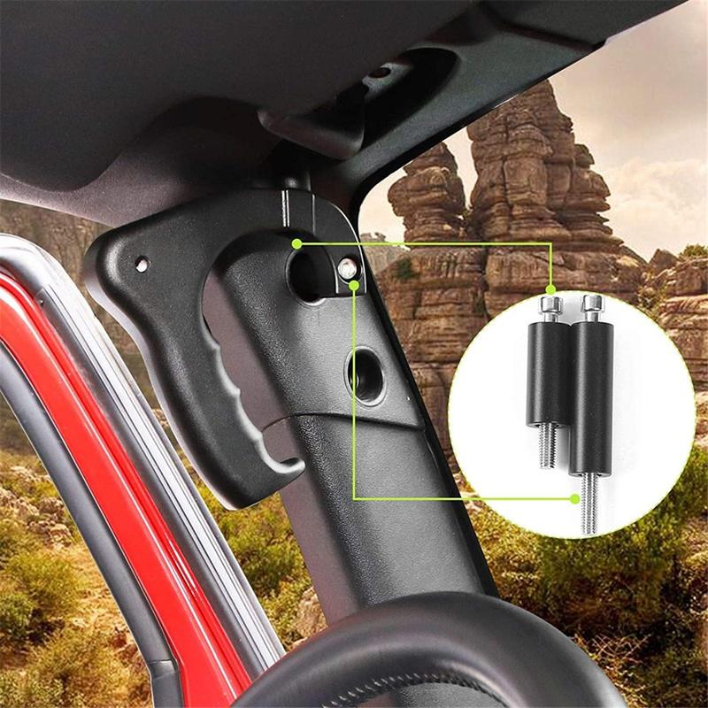 JK Front Grab Handles Front Door Overhead Roof Grab Bar Handle for Jeep Wrangler JK 2007-2017 Accessories