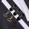 Led Electronic Hanging Watch Keychain Pocket Watch Keyring Hanging Watch Night Lights Touchs Digital Watch Gift