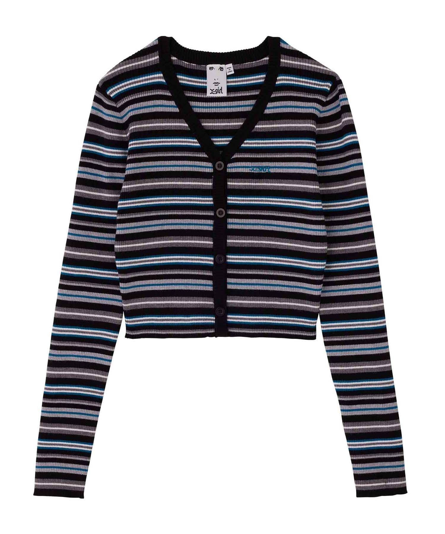

Striped Knit Cardigan X-girl чорний