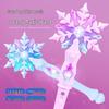 Girls' Christmas Snowflake Glow Wand - Flashing Magic Stick Toy