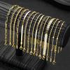 15 Stück Vintage Elegantes Goldfarbenes Herz Schlangenketten Armband Set Einfache Mehrfacharmbänder Für Frauen Mode Tägliches Tragen Schmuck Geschenk