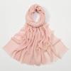 New Hot-selling Bamboo Cotton Solid Color Long Towel, Boutique Breathable Women's Versatile Bag Head Soft Scarf