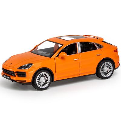1/24 Porsche Cayenne S Diecast Alaşım Araba Model Oyuncak SUV Geri Çekmeli 6 Kapı Açılır Ses Işık Off-road Metal Araç Oyuncakları Çocuklar İçin Hediye