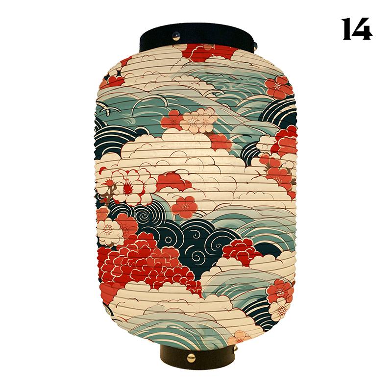 Luxury New Japanese Lanterns Classic Japan Wave Printed Pub Restaurant Hotel Decoration Festival New Year Party Hangings Lantern