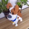 KNEW BUILT Yorkshire Terri Dog Model Micro Mini Building Blocks Set Educational Recreation Toys Pet Lover Gift Decoration Bricks