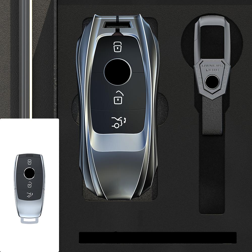 Kryt pouzdra na klíče ze slitiny zinku do auta pro Mercedes Benz třídy ACESG GLC CLE CLA GLB GLS W177 W205 W213 W222 X167 AMG