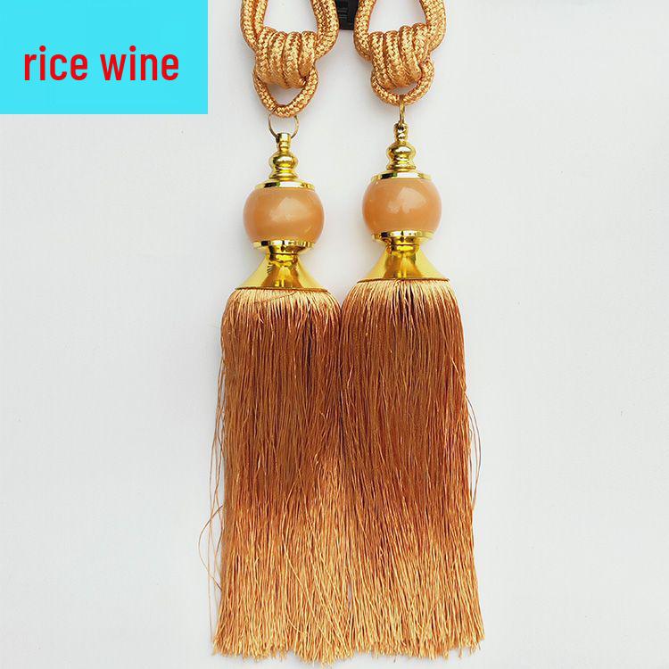 Jade Tassel Fringe Curtain Tie for Living and Bedroom Decor