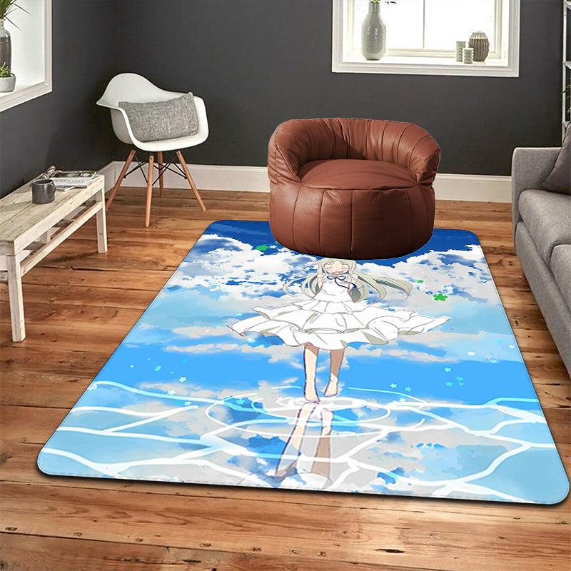 Anohana The Flower We Saw That Day Rug Floor Mat for Living Room or Bedroom Soft and Comfortable Carpet a Gift for Birthday and Holiday.DFF0925476