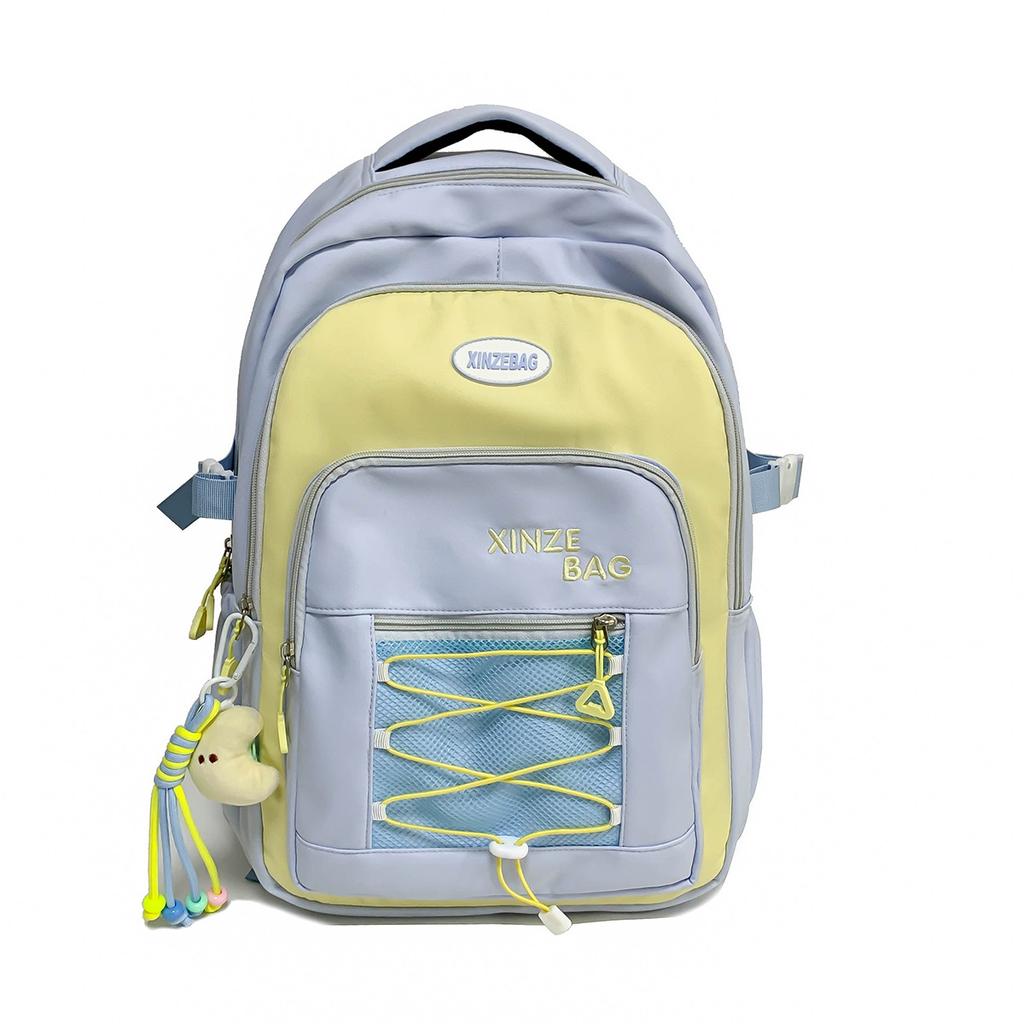 Schoolbag large capacity Japanese ins wind backpack middle school student college bag female junior high school student Mori simple backpack