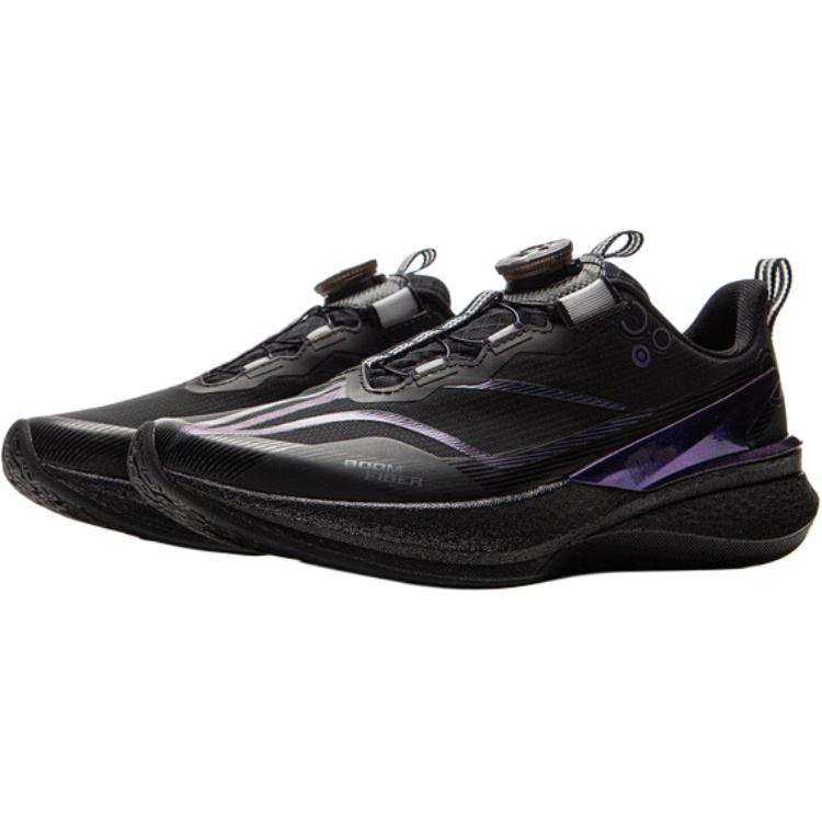 Li Ning Children Red Rabbit 8 Pro Fabric Comfortable Non-Slip Wear-Resistant Low-Top Running Shoes Men running shoes Black YKFV080-1