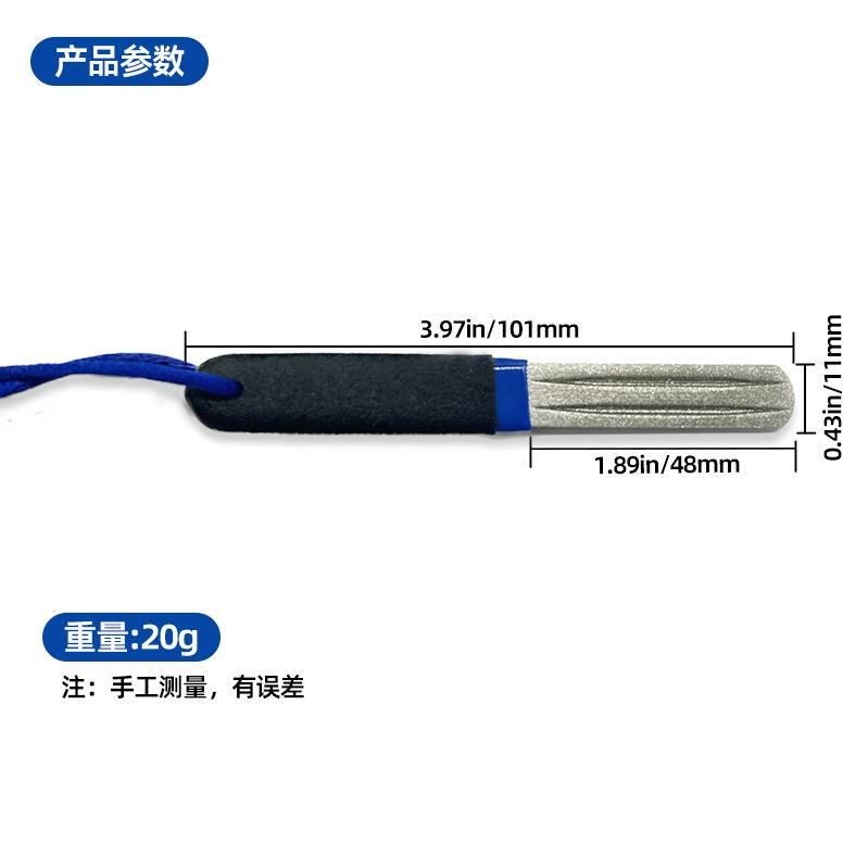 Diamond hook grinder, fish hook file, hook stone, dual color handle, sharpening stone, double-sided file