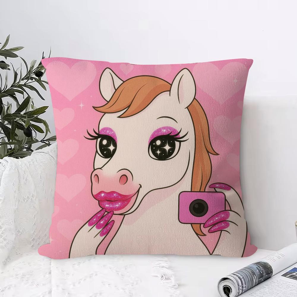 

N-Nail Art A-Animals Pillow Case Square Pillow Bedroom Sofa Leisure Comfort Cushion Living Room Home Decoration 12x12Inch