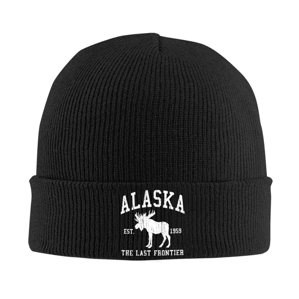 ALASKA The Last Frontier Stay Warm Cozy In Your Soft Knit Beanie Stylish Perfect for Winter & Daily Outings