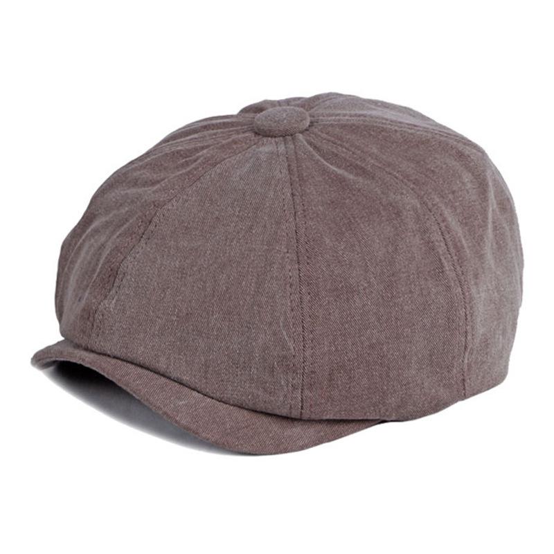 Unisex Vintage Cotton Duckbill Cap: Spring, Autumn & Winter Retro Solid Beret
