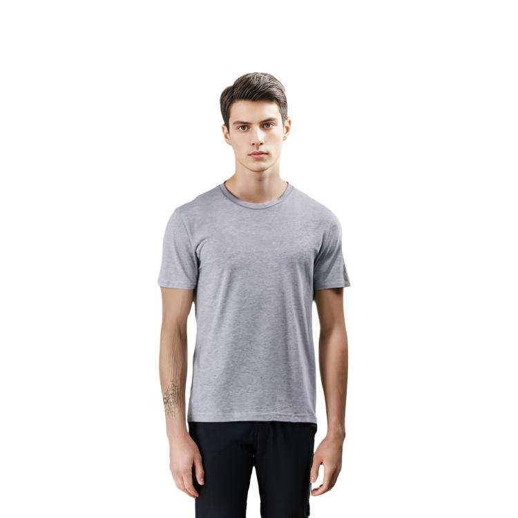 Jordan T Shirts Men's Gray Crew Neck Moderate Straight Fit AJ1159-063