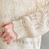 CARBAMMI Women's Lightweight Openwork Long Sleeve Knit Pullover Top