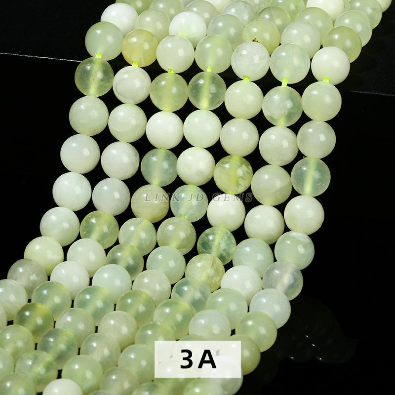 Mountain Jade Xiuyu Loose Beads, Green Grape & Milk, DIY Jewelry Accessories.