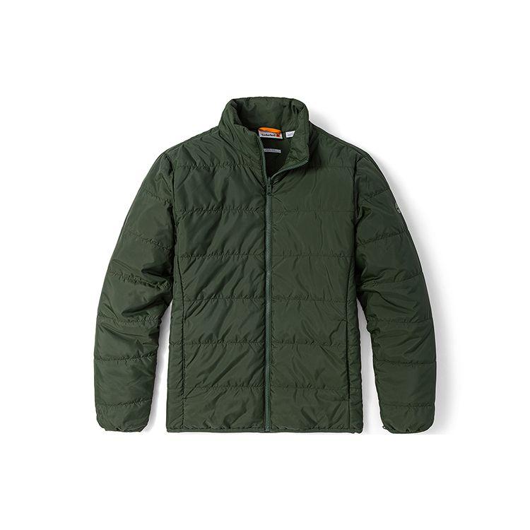 Timberland Solid Color Outdoor Quilted Lined Three-In-One Hooded Jacket Men Jackets Cassel-Green A69MW-590