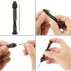 0.3-3.4mm Black Punching Tool 10pc Twist Drill Manual Set for Playing Amber Thousand Eyed Diamond Bodhi Walnuts.