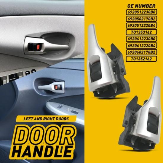 For 2009-2013 Toyota Corolla Interior Door-Handle Front/Rear Passenger Side B