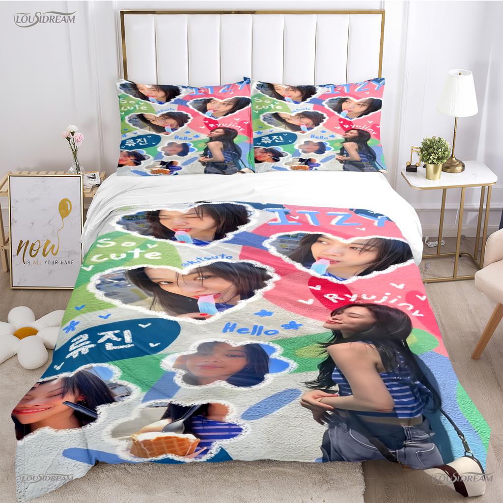 Itzy-Korean Singing Group All Season Duvet Cover Comforter Bedding Set Soft Quilt Cover And Pillowcases Single/Double/Queen/King