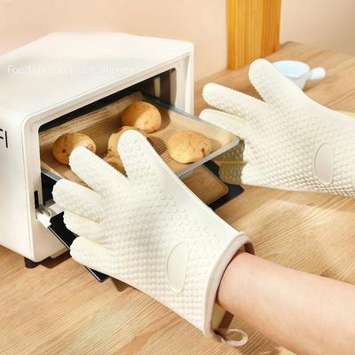 1 pièce Mignon Silicone Cuisine Gant Unique pour Four Mitaines Isolation Résistant à la Chaleur Gant Micro-ondes Outils de Cuisson gants isolés