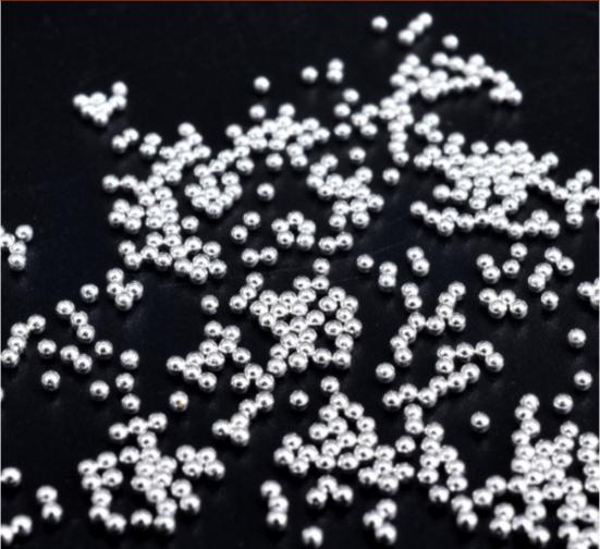 Argintiu și auriu Nail Art Mini margele Bile 3D DIY Decorare roată Manichiură