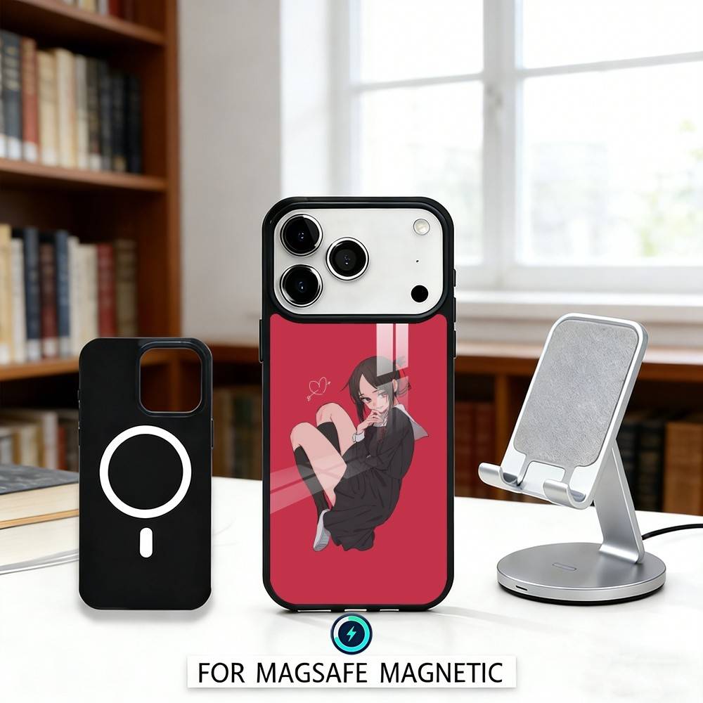 1PC The Enchanting Shinomiya K-Kaguya Phone Case Magnetic For iPhone17 16 15 14 13 12Pro Max For Magsafe Wireless Charging Cover