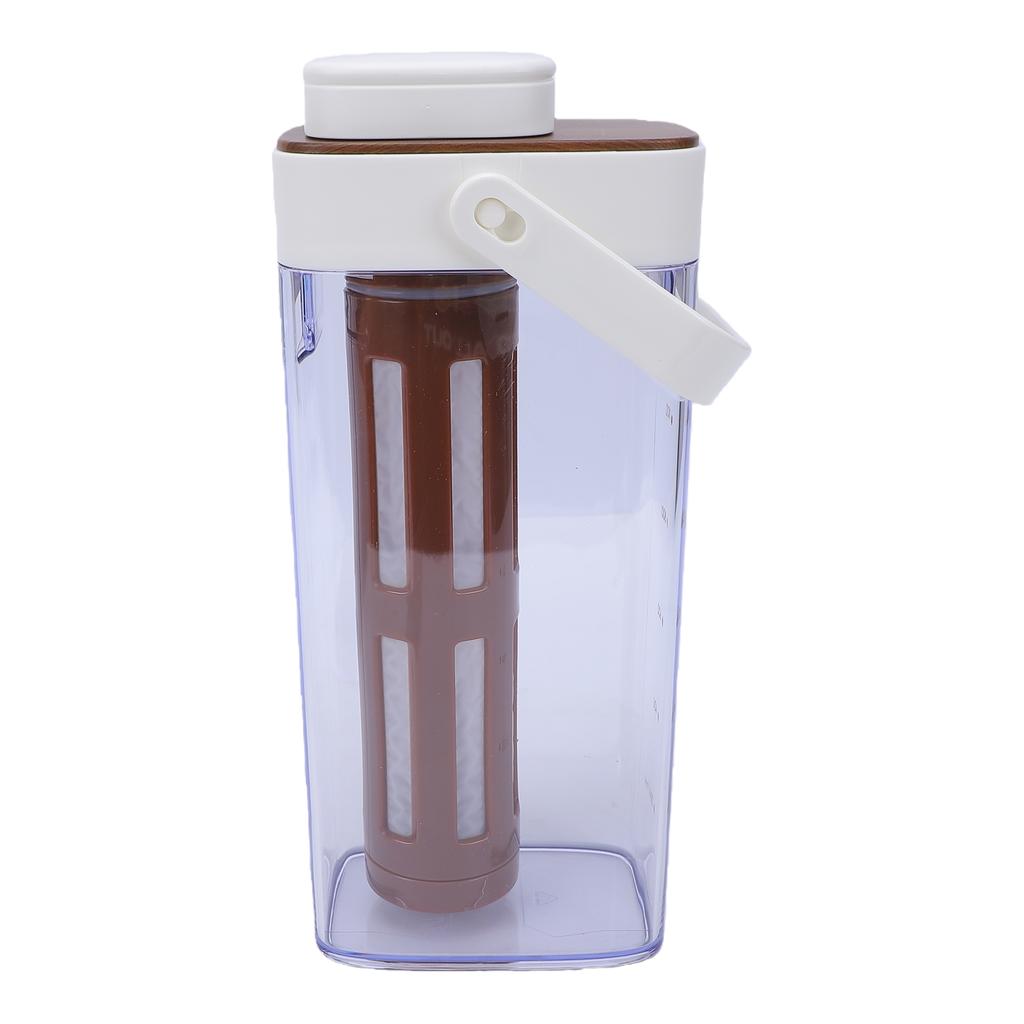 1000ml Cold Brew Coffee Maker Leakage Proof 350 Mesh Filter Cold Brew Pitcher for Home Outdoor White