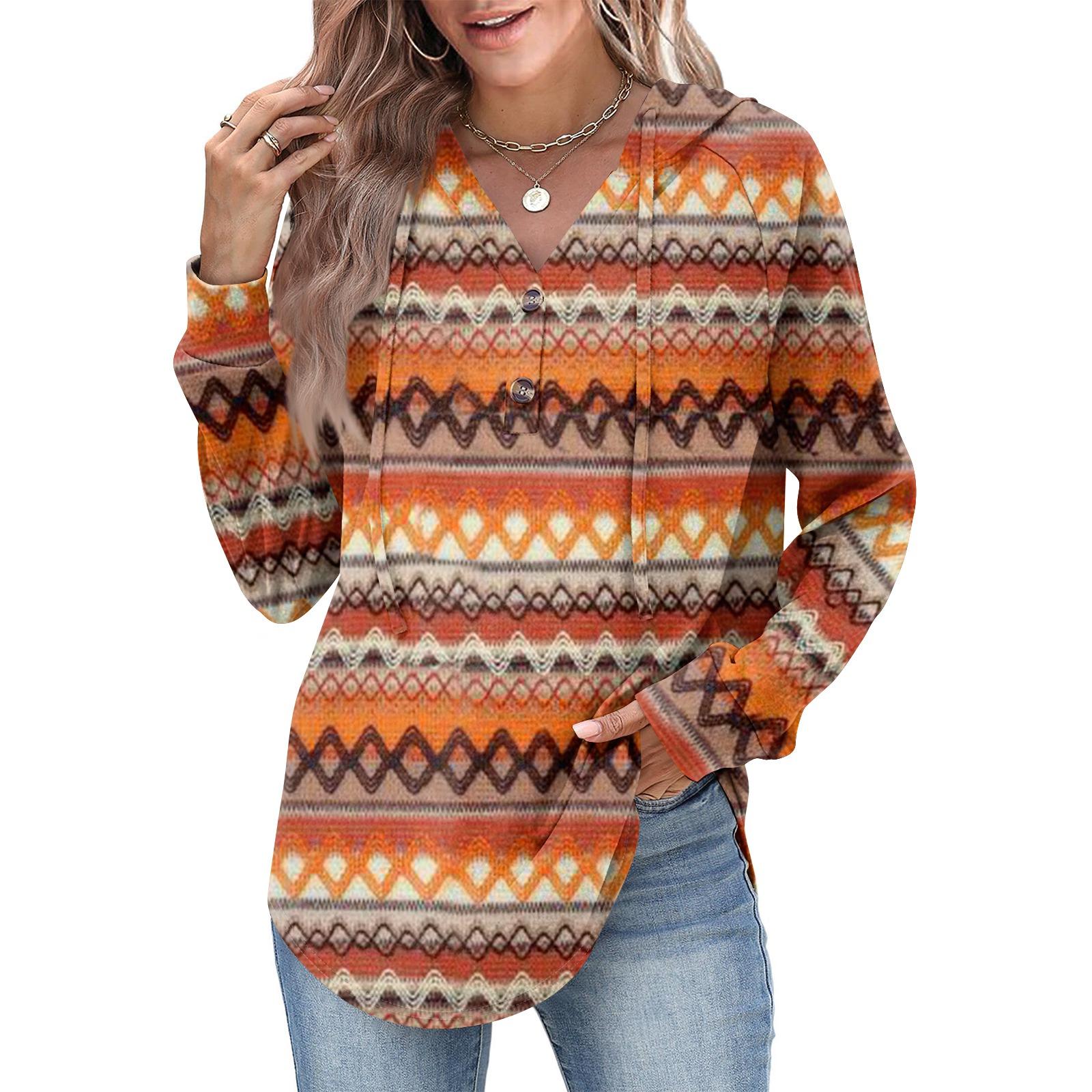 

Женская мода, женский легкий пуловер с длинными рукавами и карманами, толстовка с капюшоном в стиле консервативного стиля S