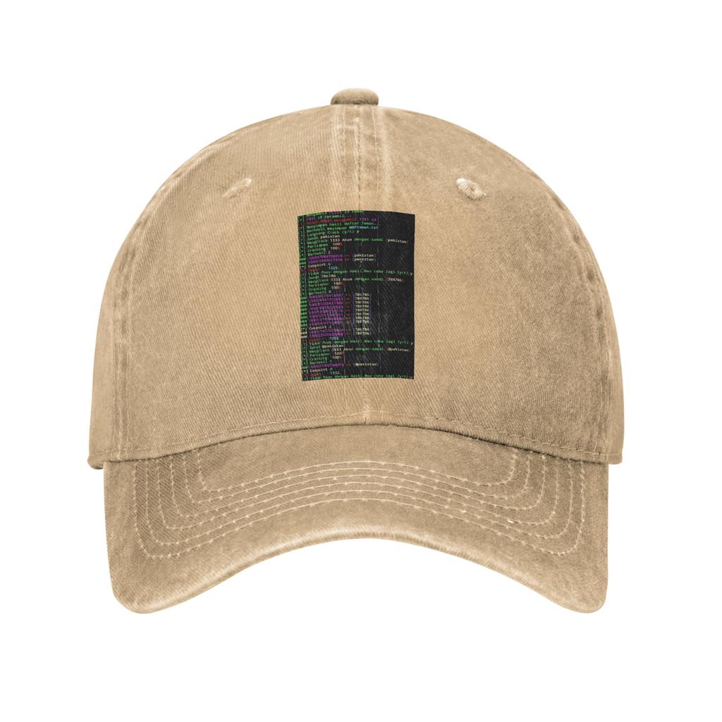 Hacker Code Binary Code Geek Science Computer Denim Fabric Cap Casual Baseball Caps Adjustable Hat Summer Unisex Baseball Hats