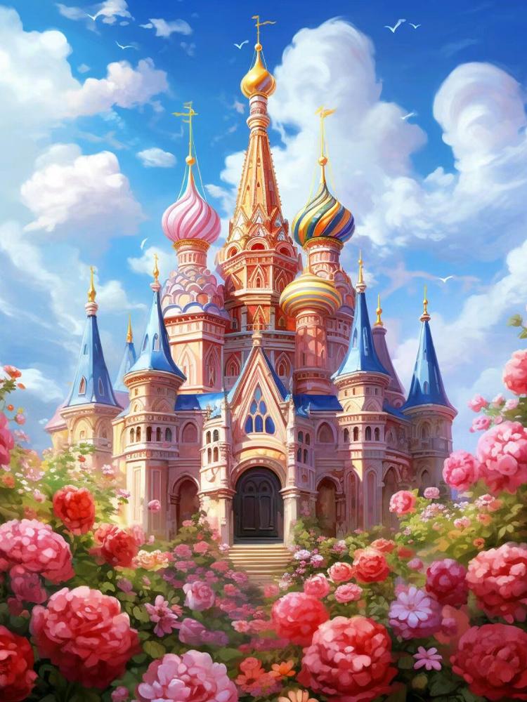 

5D DIY Алмазная роспись Пейзаж Святой Бразильский Церковь Цветок Алмазная вышивка Мозаика Искусство Подарочный набор для украшения дома Full Round 20x30CM