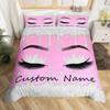 Custom Bedding Set Custom Name Mermaid Duvet Cover Set Personalized Girly Rainbow Gradient Mermaid Comforter CoverGirls Gifts