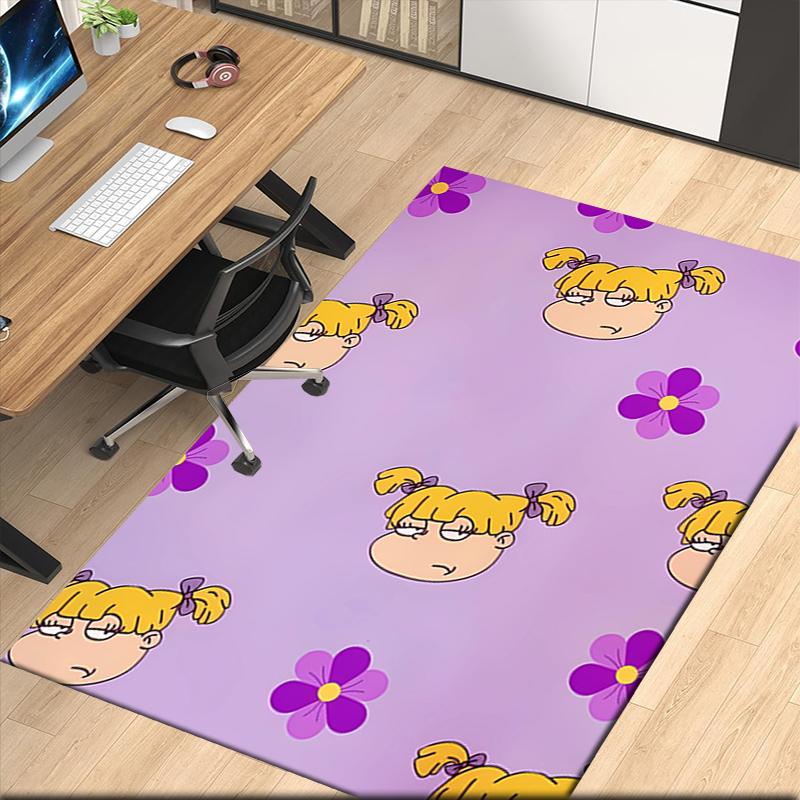 Rugrats Printed Carpet, for Office Chair Living Room Bedroom Kitchen Room Decor Gifts.