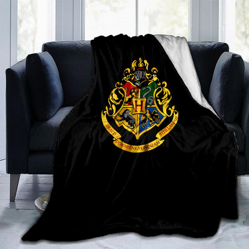 Hogwarts Crest T-Shirt - Officially Licensed MerchandisePrint Blanket, Soft Blanket For Sofa Office Bed And Travelling Daughter Birthday Gif