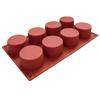1Pc 8 Löcher Runde Tasse Geformt Mousse Kuchen Form 3D Silikon Handgemachte Cupcake Formen Jelly Pudding Cookie Seife Formen backen Werkzeuge