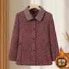 Autumn and winter lapel thick coat wife loose clothes old autumn clothes new old tops