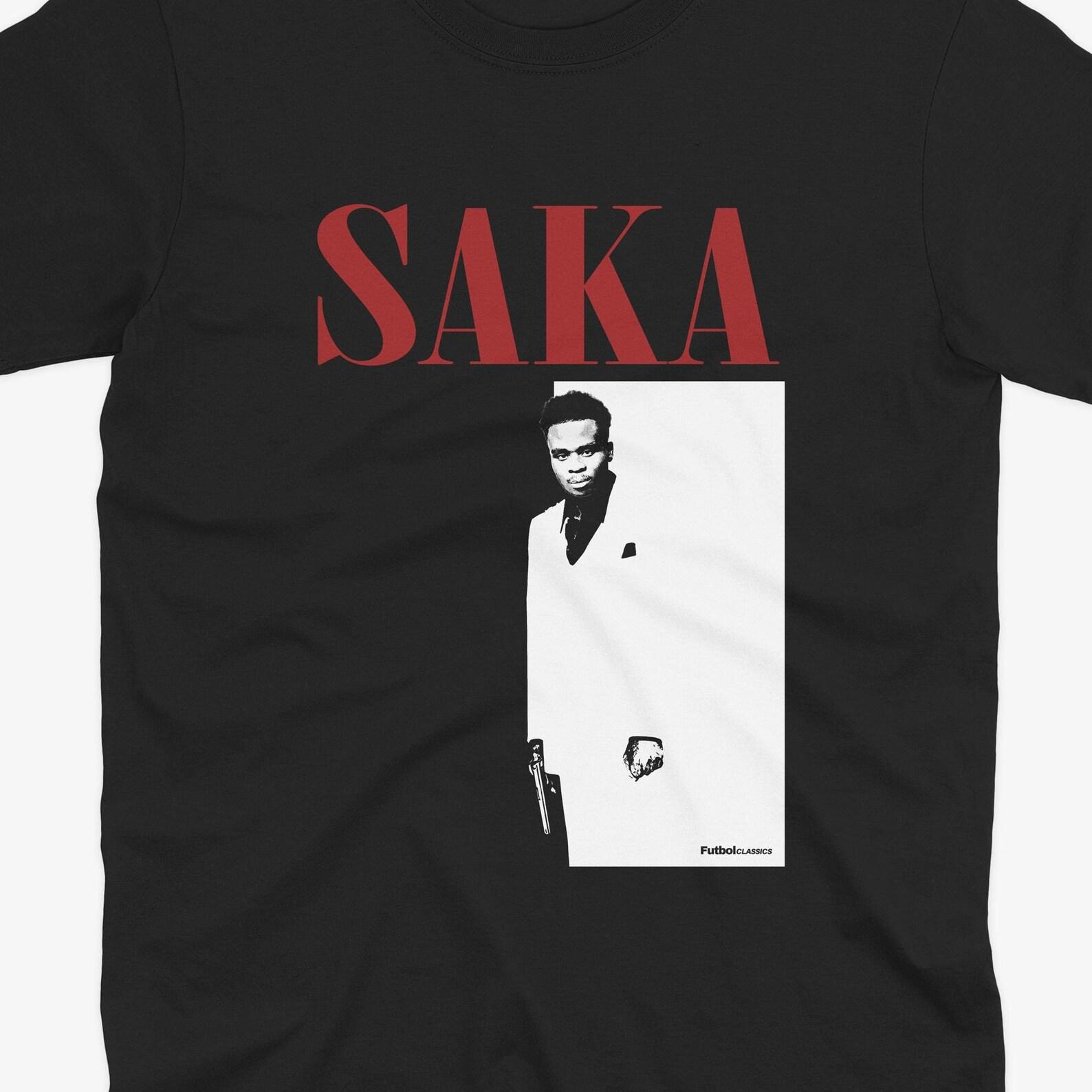 Bukayo Saka Scarface Style T Shirt | Arsenal T Shirt | AFC | Arsenal Shirt | Gunners | Arsenal Fan | Arsenal Gift | Saka Arsenal | Saka Gift L