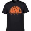 Lustige Basketball Herzschlag T-Shirts Sommer Stil Grafik Baumwolle Streetwear Kurzarm Basketball Liebhaber Geschenke T-Shirt Herren77899