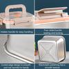 Spacious Stainless Steel Food Storage Container Multipurpose Household Lunch Box Handheld Crisper with See Through Lid