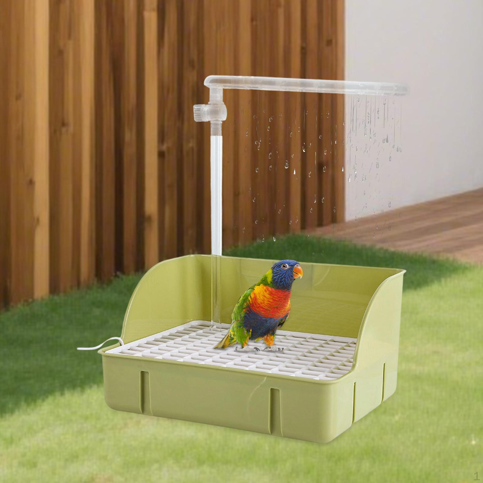 

Automatic Bath for Birds, Parrots, Parakeets, Cockatoos, Goldfinches, Ferrets, Etc. зелёный