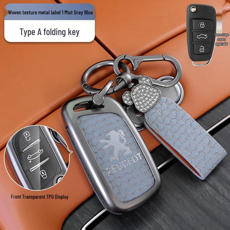 Stylové potahy klíčů kompatibilní s modely Dongfeng Peugeot 308/301/408/308s, 3008, 2008, 508 pro muže a ženy