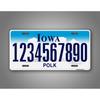 Personalized Iowa Decorative Tag Ideal for Home Decor (Only Decoration)