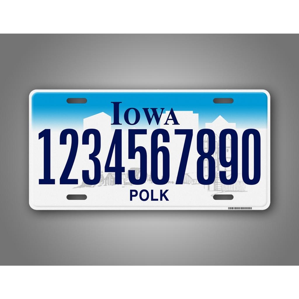 Personalized Iowa Decorative Tag Ideal for Home Decor (Only Decoration)