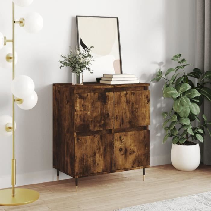 VidaXL Buffet Chêne fumé 60x35x70 cm Bois d'ingénierie 831209
